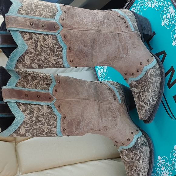 Lane Kimmie Western Cowgirl Boots Size 9.5 - Picture 11 of 15